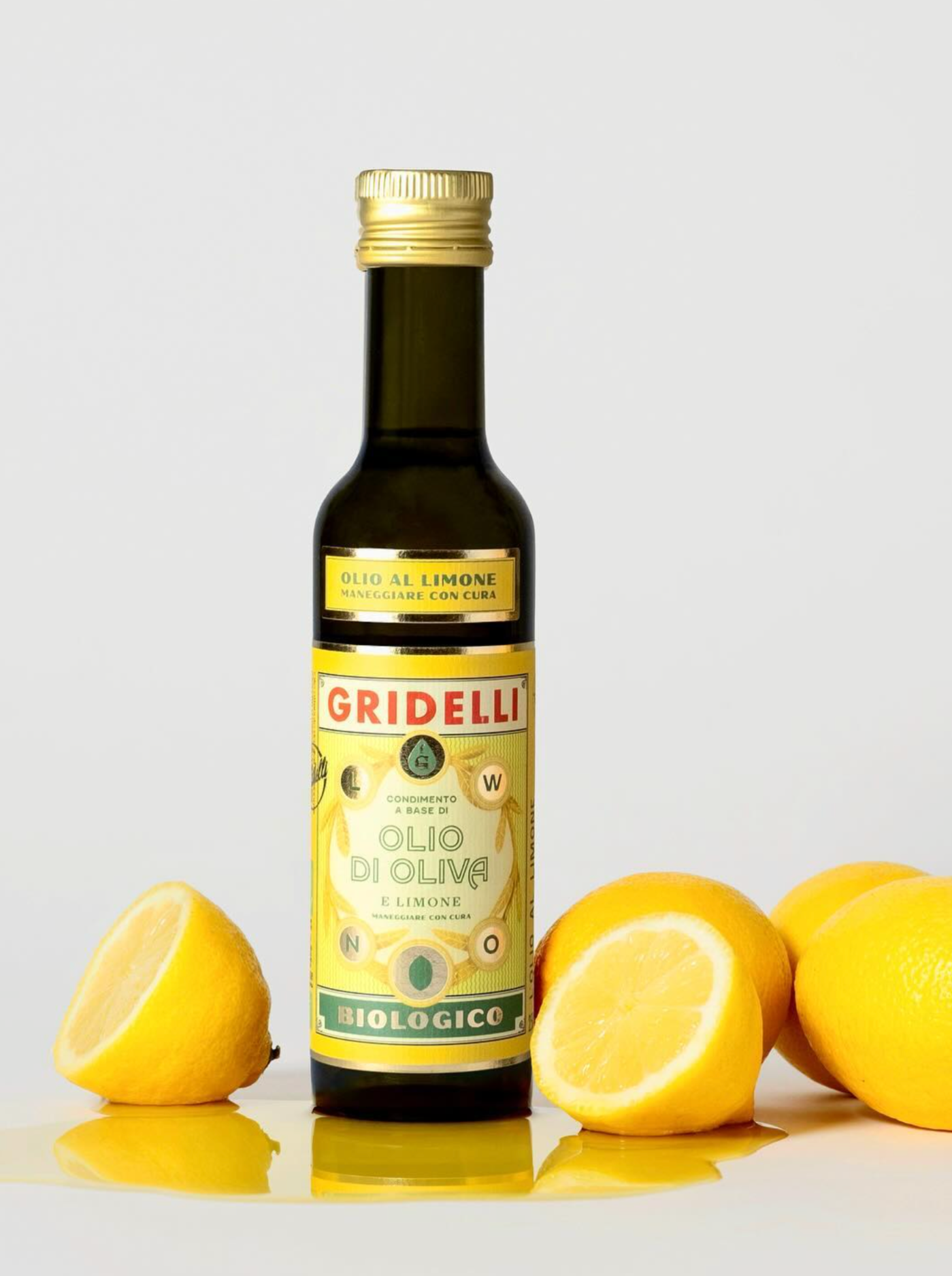 GRIDELLI: Olio Al Limone, extra virgin olive oil (250 ml)