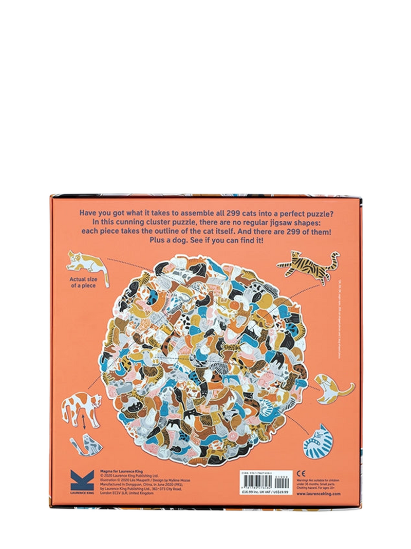 299 Cats (and a dog) - A feline cluster puzzle (300 pcs)