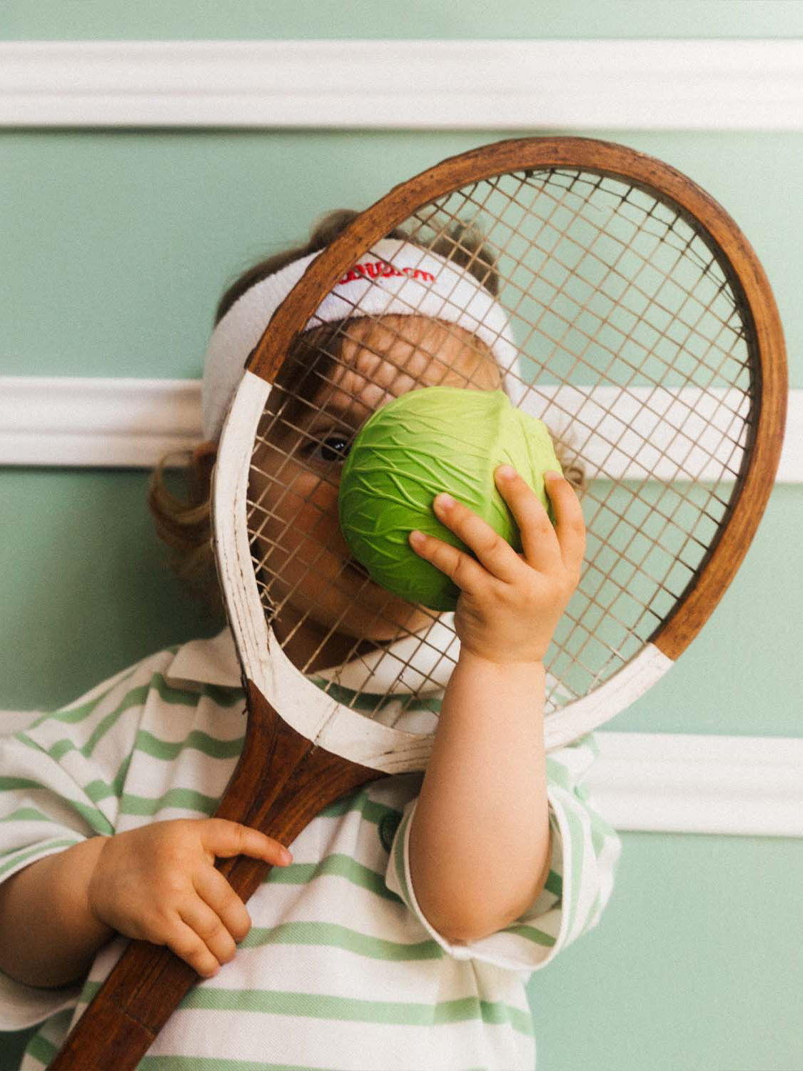 Green cabbage educational baby ball