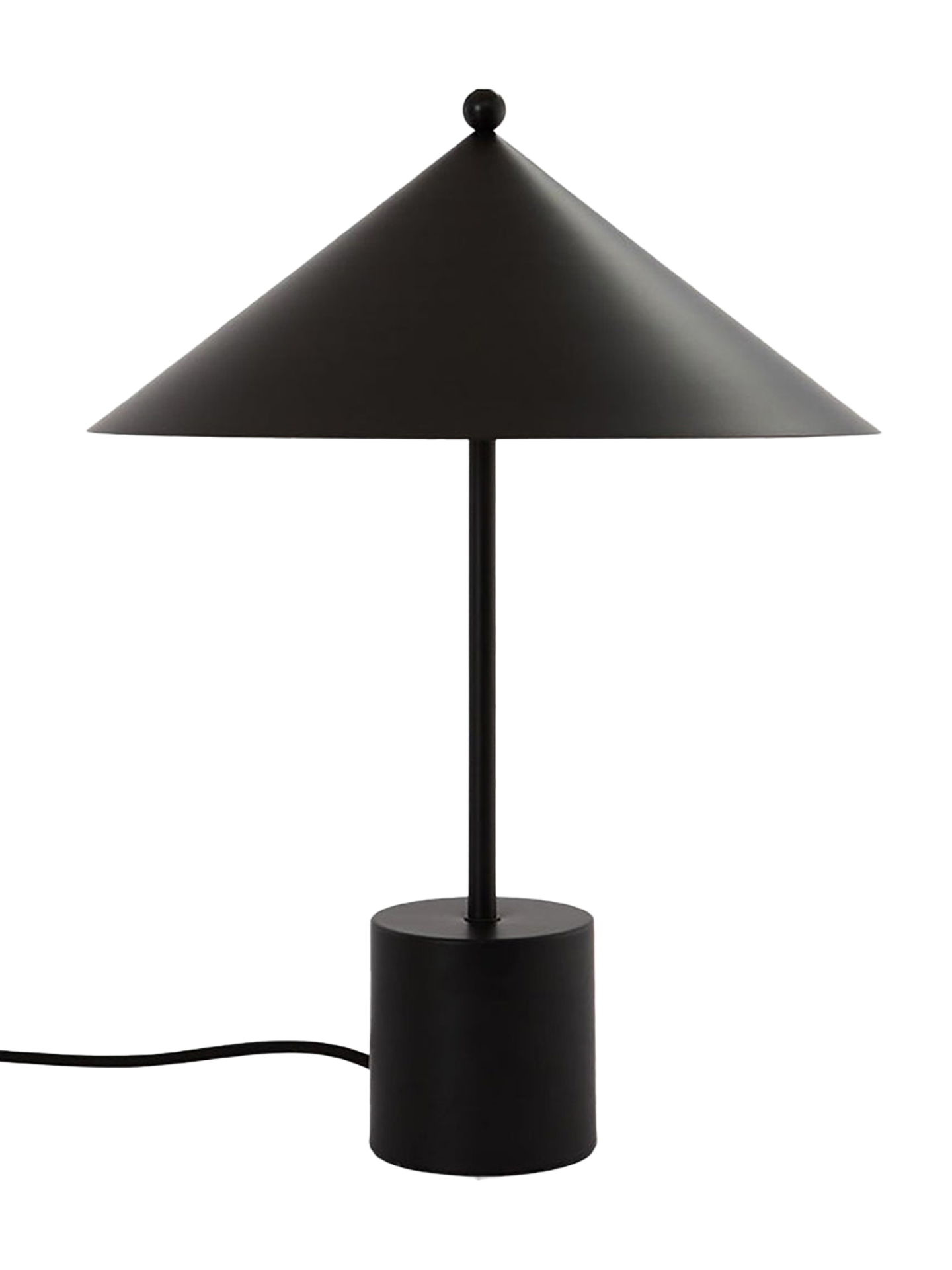 Kasa black table lamp