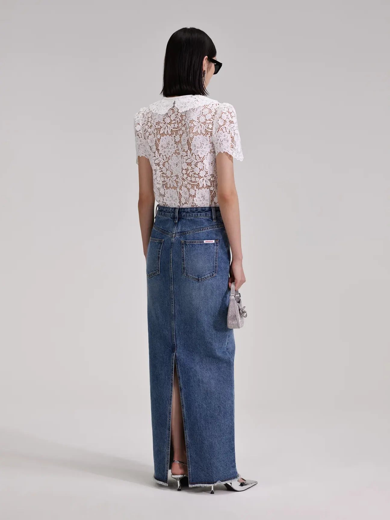 WHITE CORD LACE TOP, white