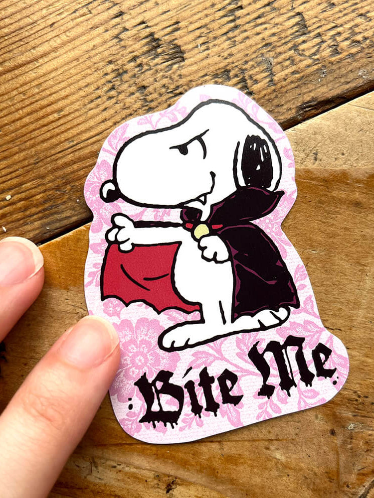 Vampire Snoopy (Halloween) die cut sticker