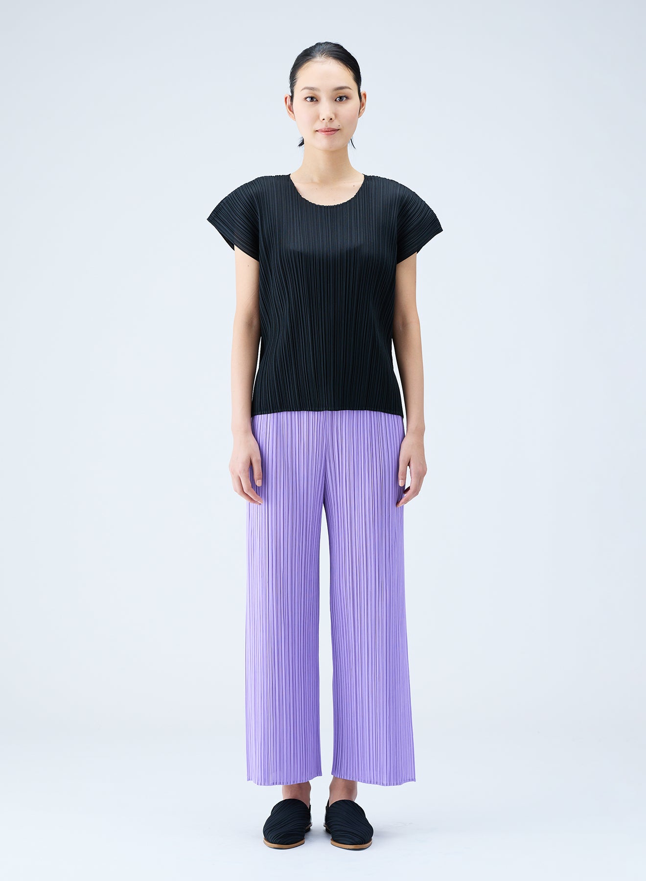 Pleats please issey miyake top black