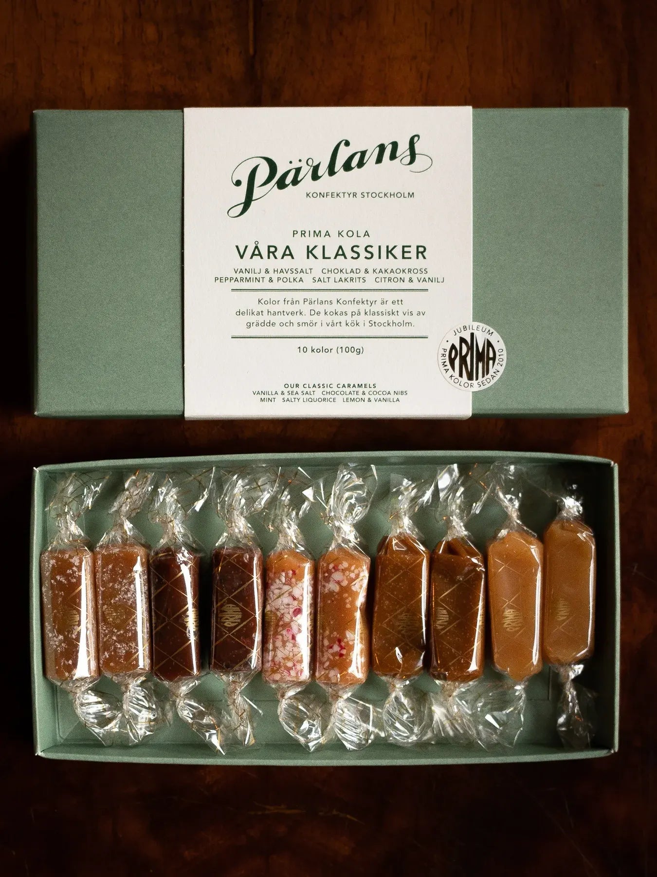 Våra Klassiker, Our classic fudge selection box of 10 (100g)