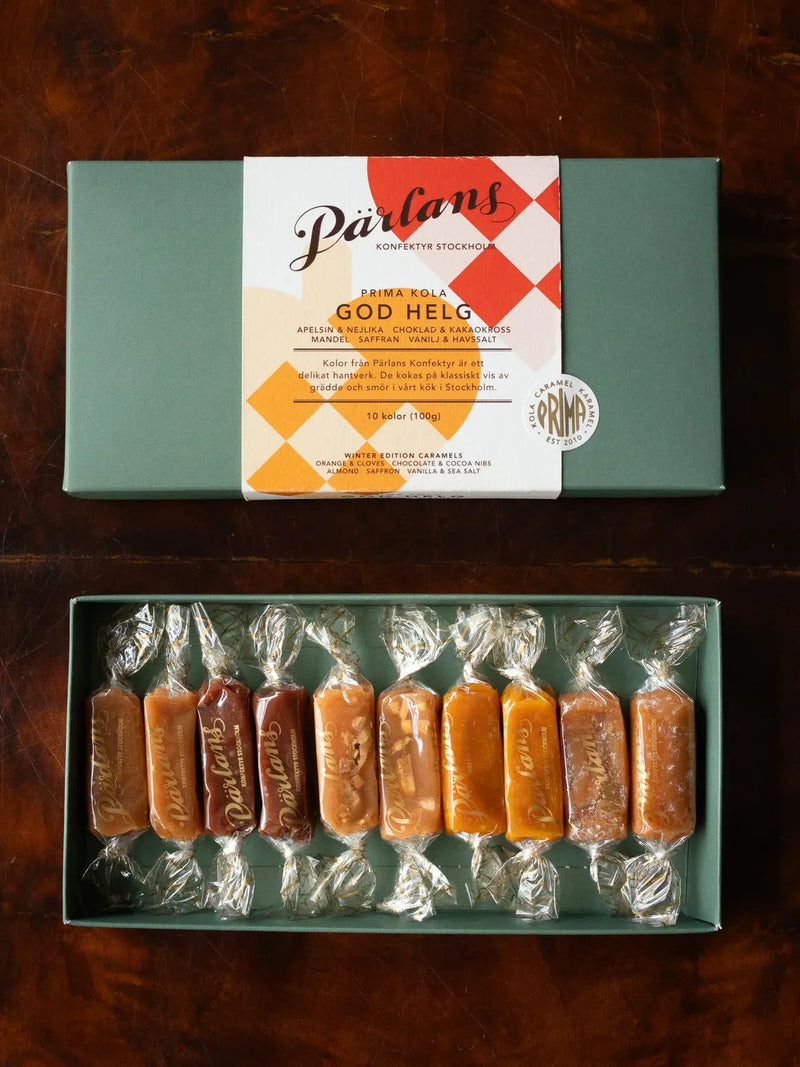 Winter edition caramels, God Helg, box of 10 caramels