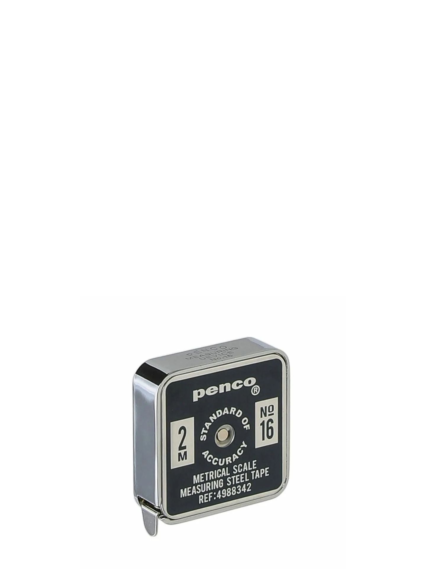 Penco measuring steel tape on a white background