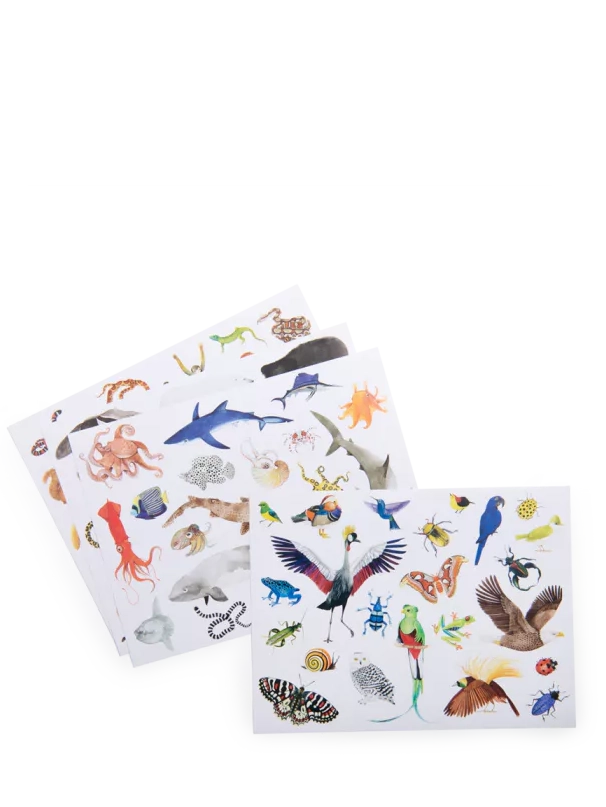 Animal Stickers 78-set, Tout autour du monde