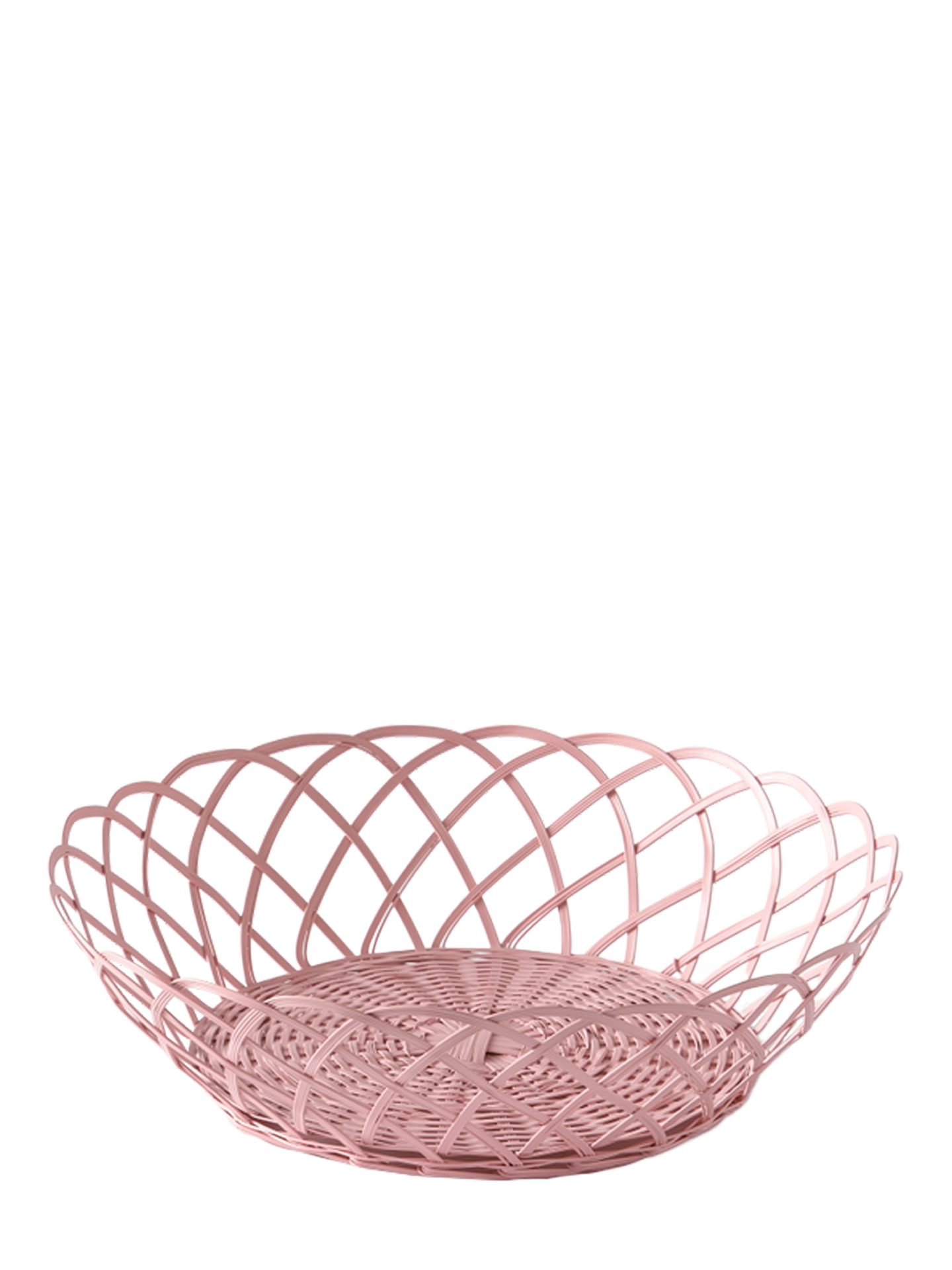 Large Lace Bakkie Basket, pink