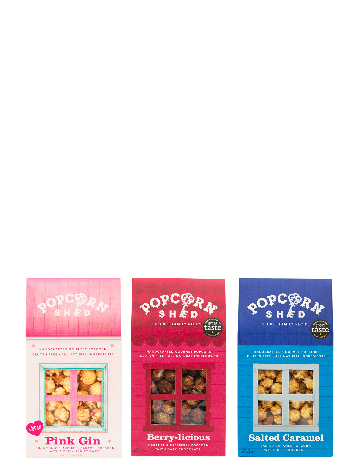 Pop Popcorn 80g, 7 flavours