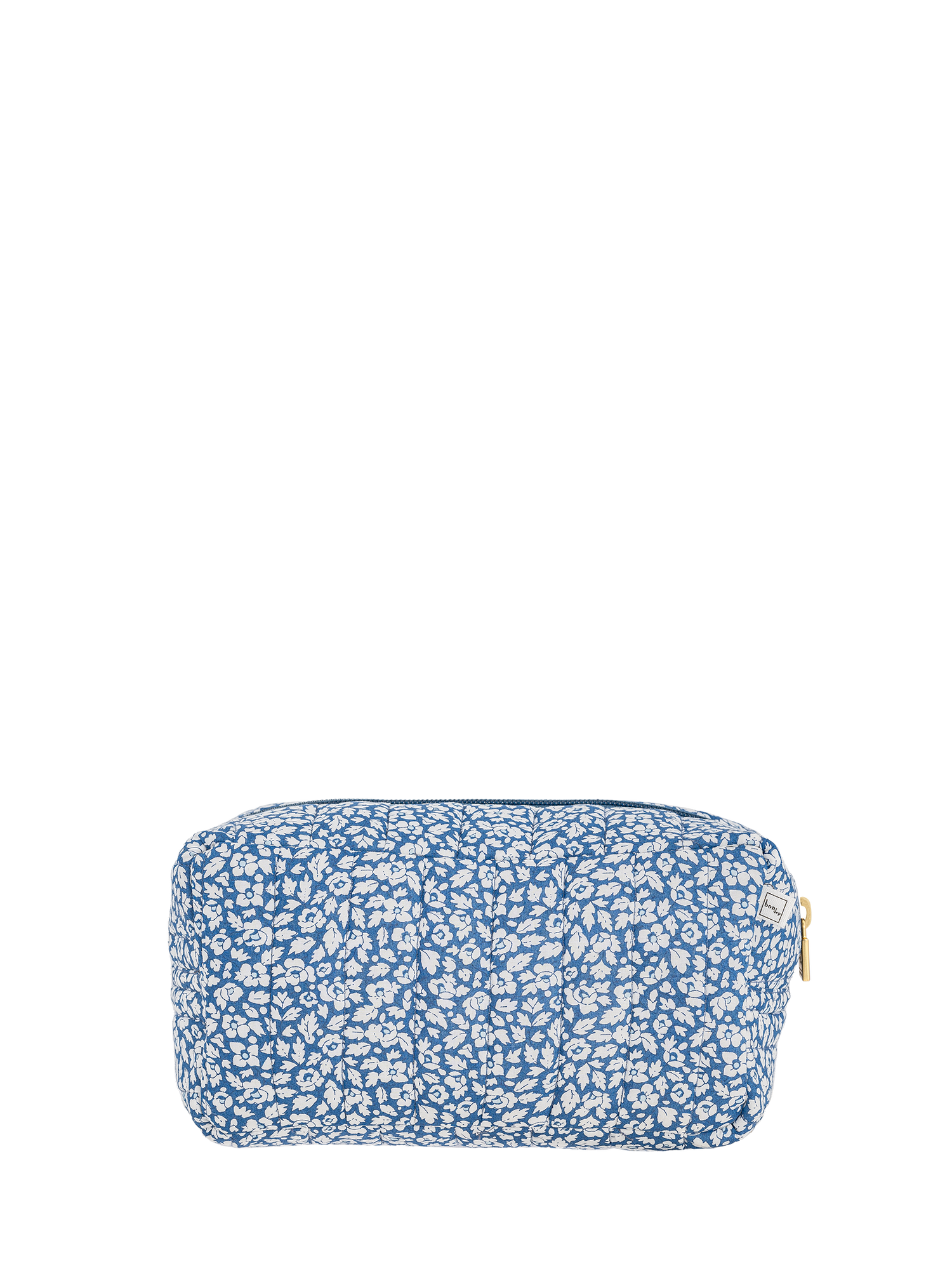 Pouch XS square, Liberty print Feather Blue