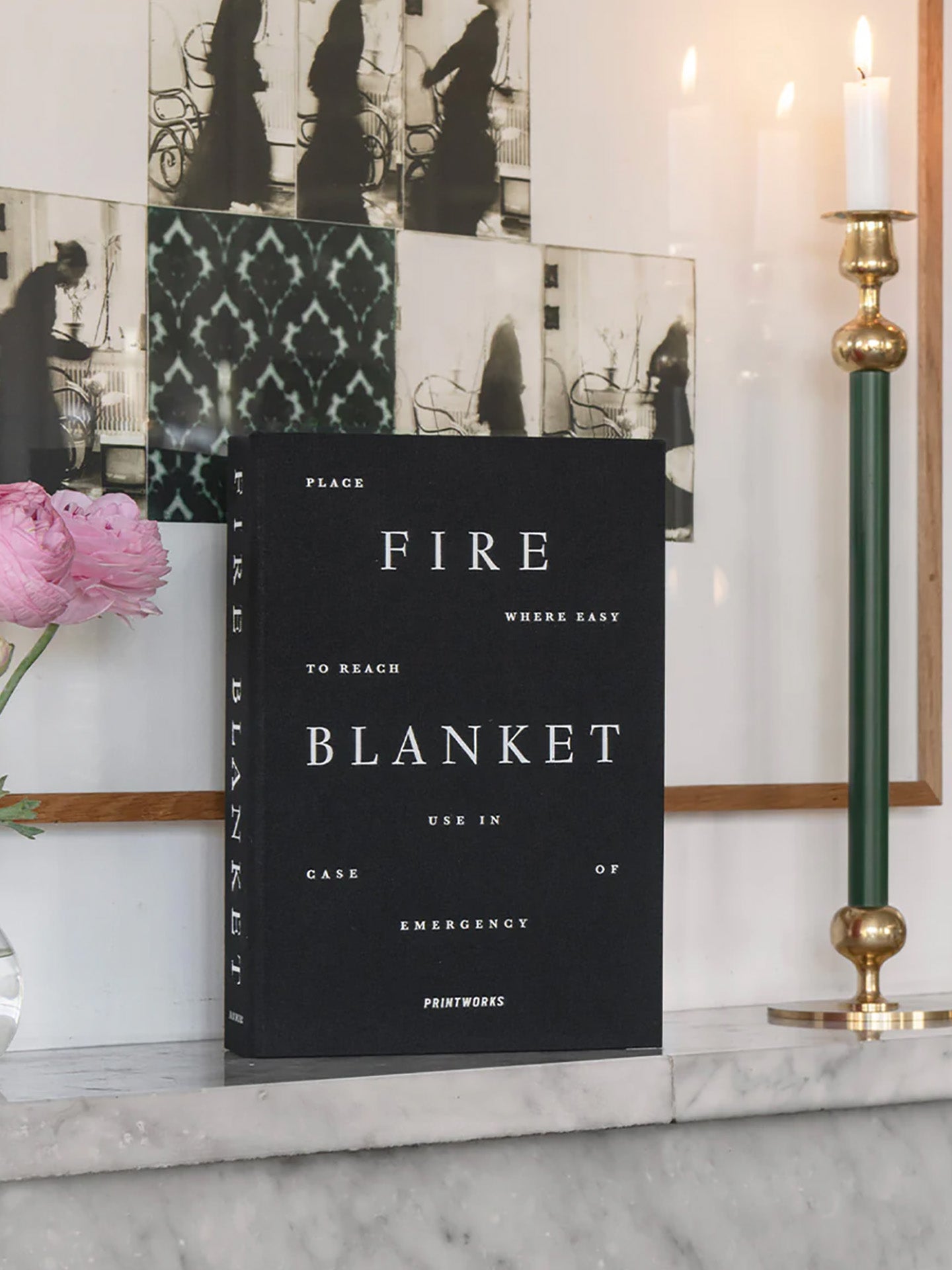 Fire blanket, black
