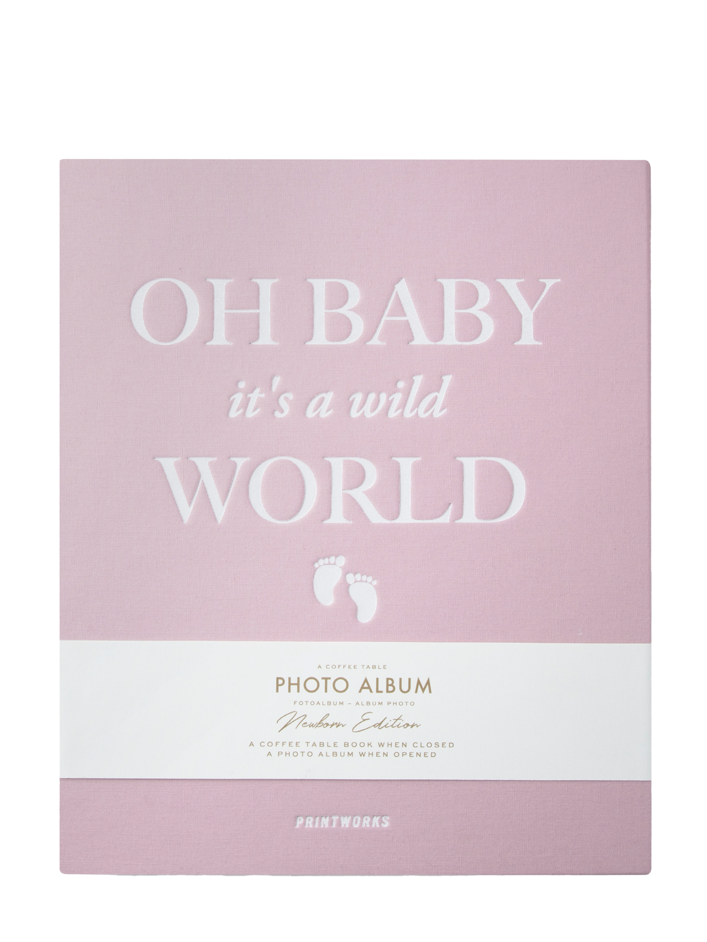 Photo Album Baby It's A Wild World, Grey or Pink