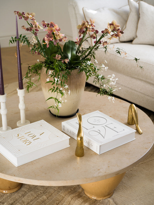 Wedding Photo Album A Love Story, white-gold