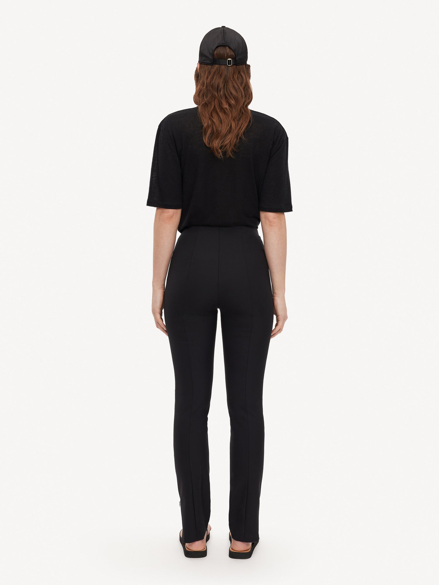 Lisaboa slim trousers, black