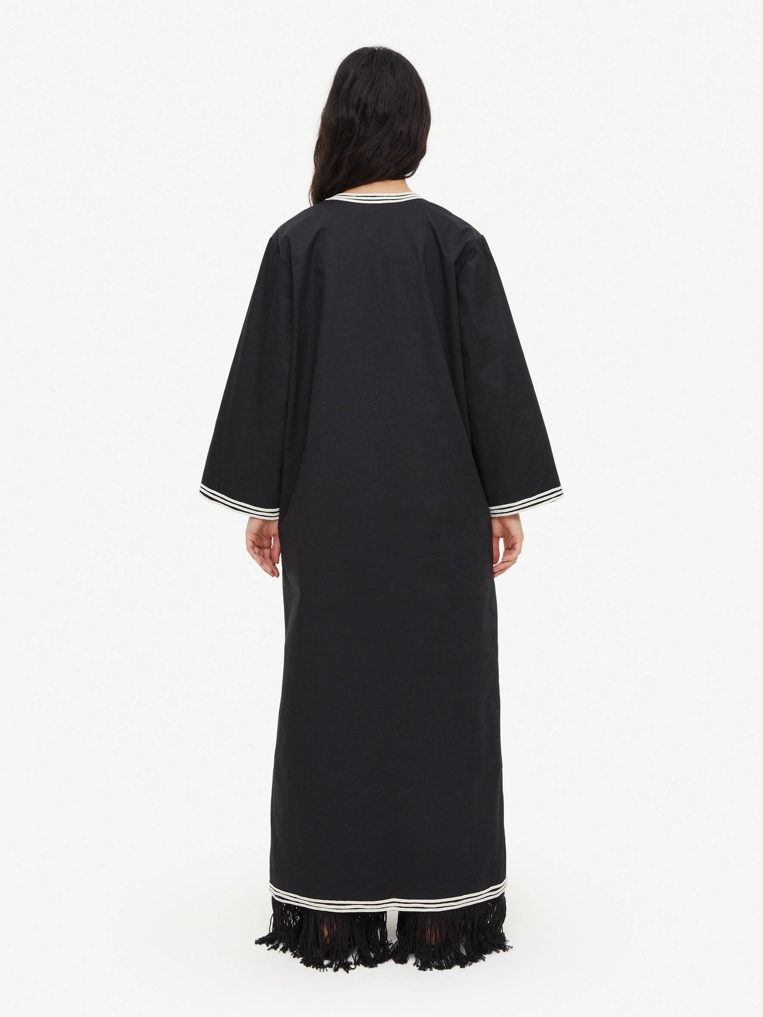 Maylas kaftan-style dress, black