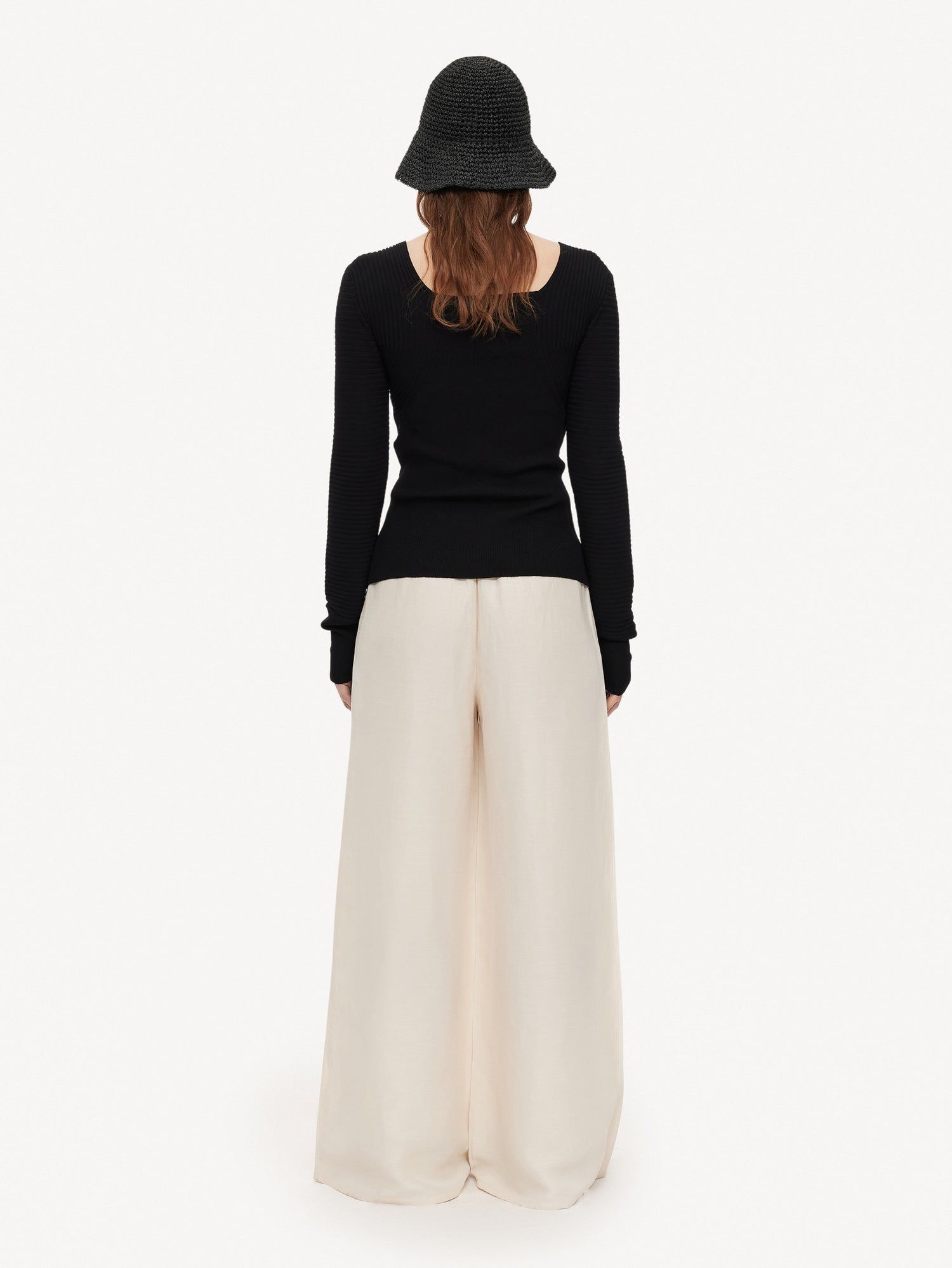 Wide leg linen trousers, Malene Birger