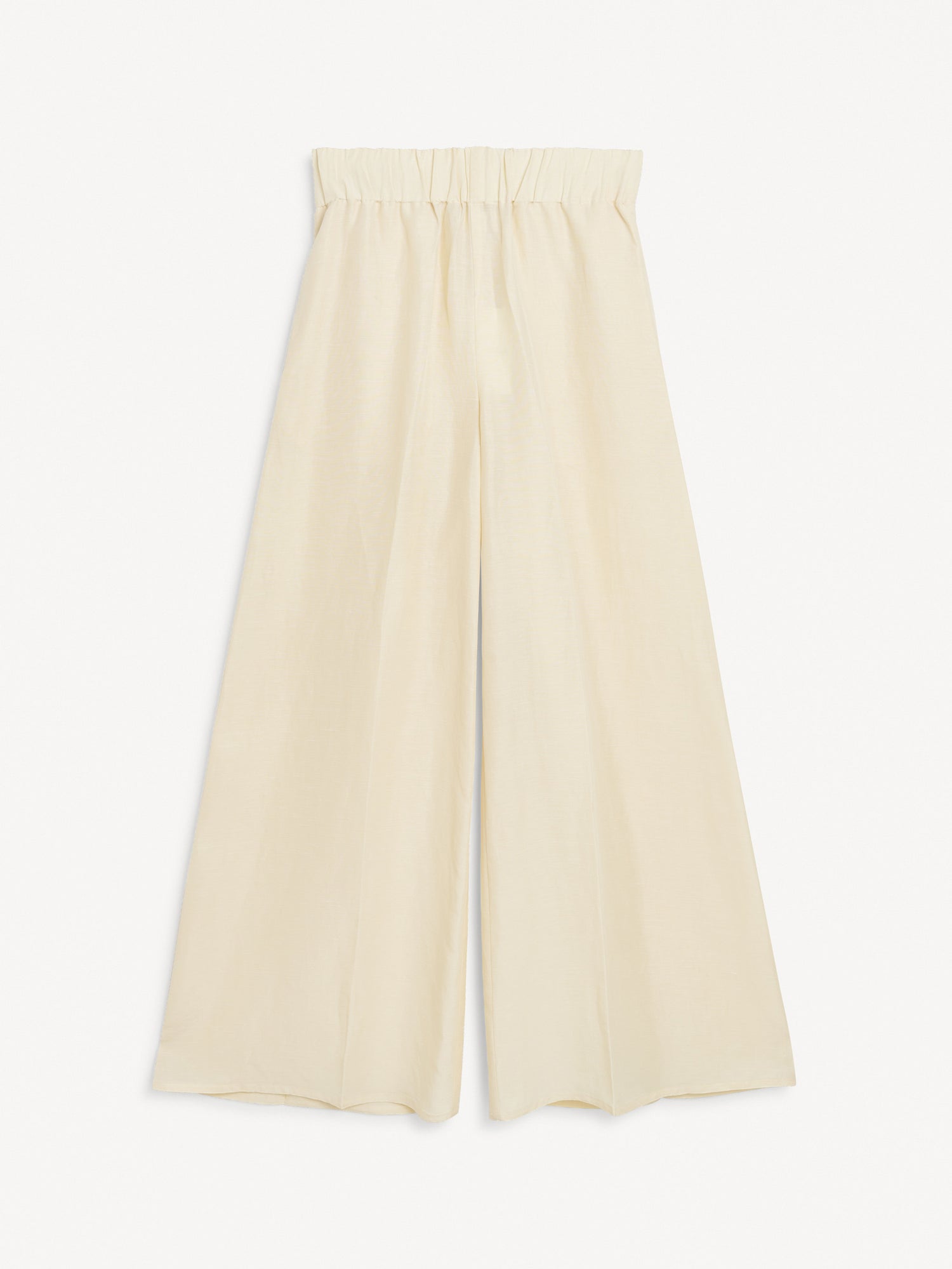 CAMPINE wide-leg linen-blend pants, pearl