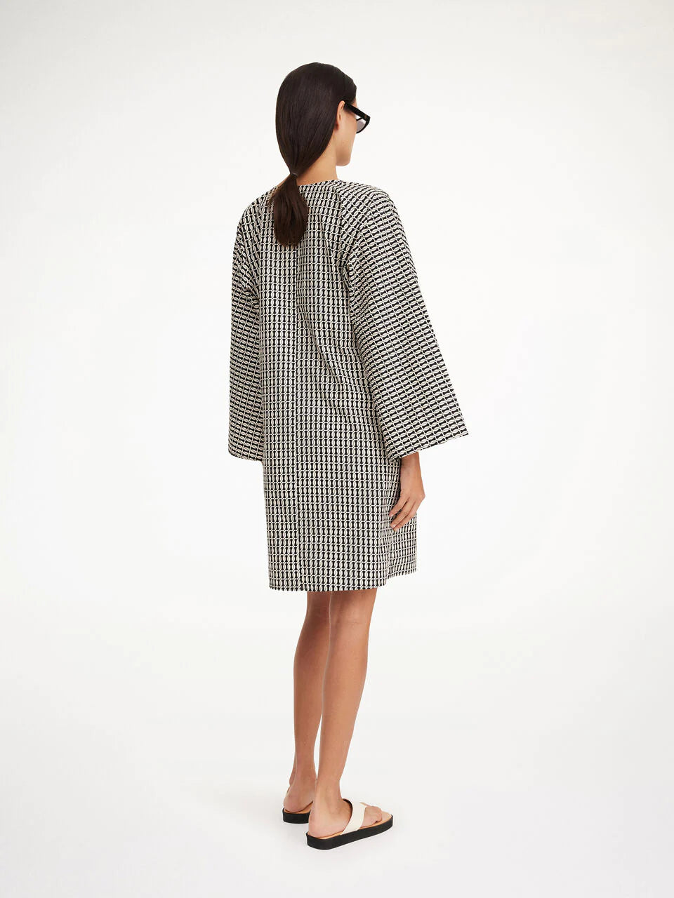 Ceila dress, black monogram