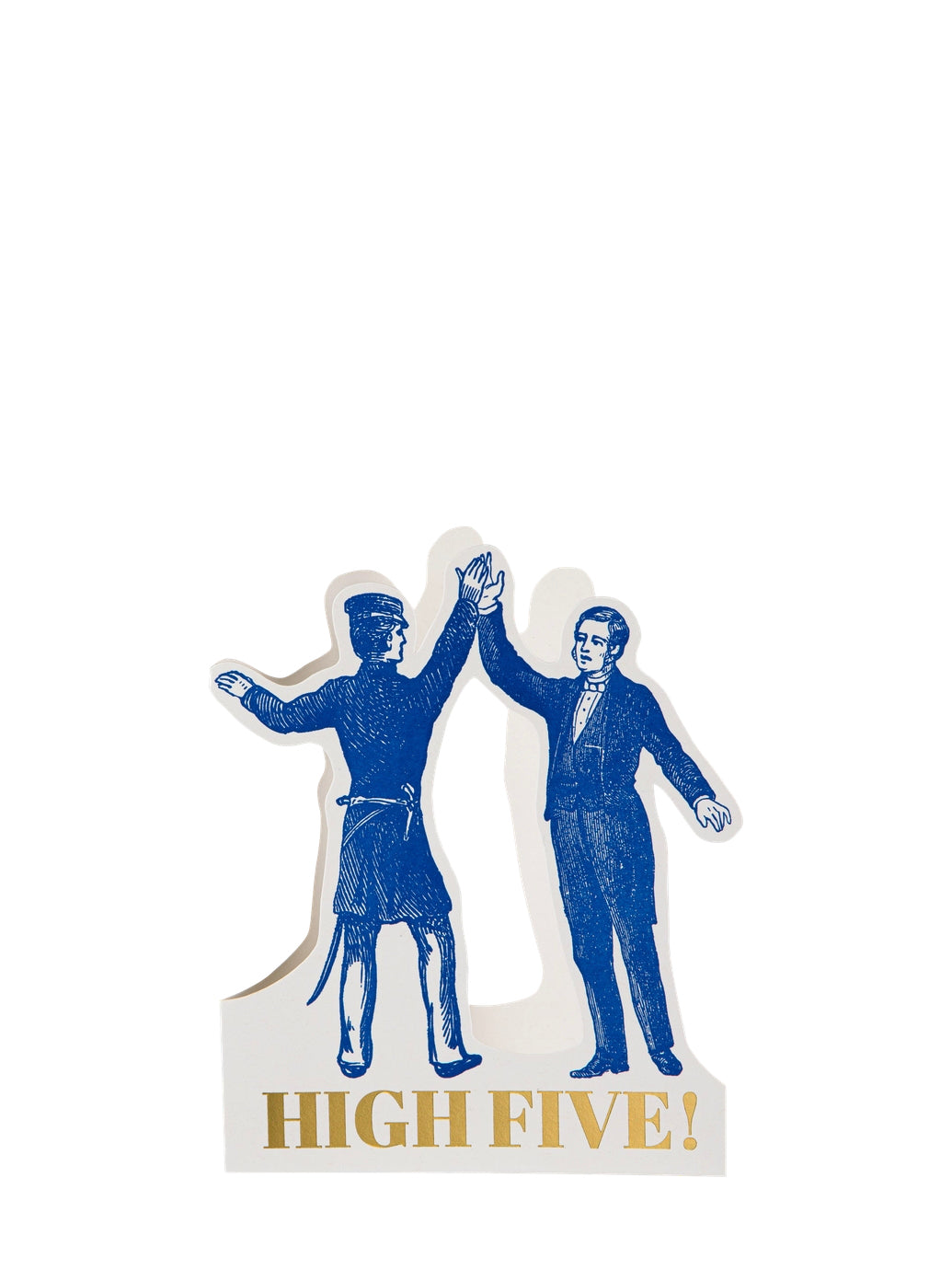 High five shaped greeting card