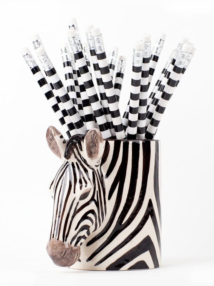 Zebra Pencil Pot