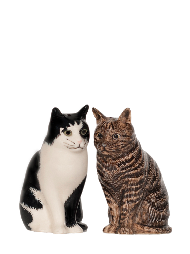 Barney and Clementine Cat Salt and Pepper Shaker set