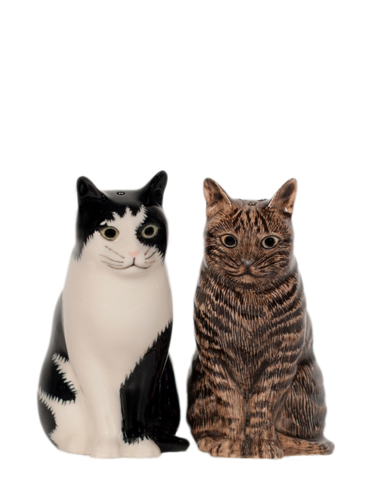 Barney and Clementine Cat Salt and Pepper Shaker set