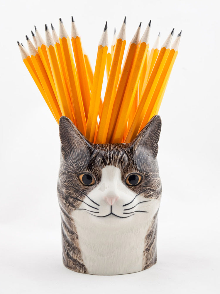 Millie cat pencil pot