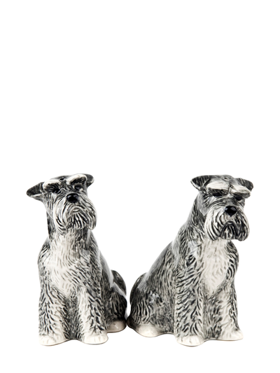 Schnauzer salt and pepper shakers
