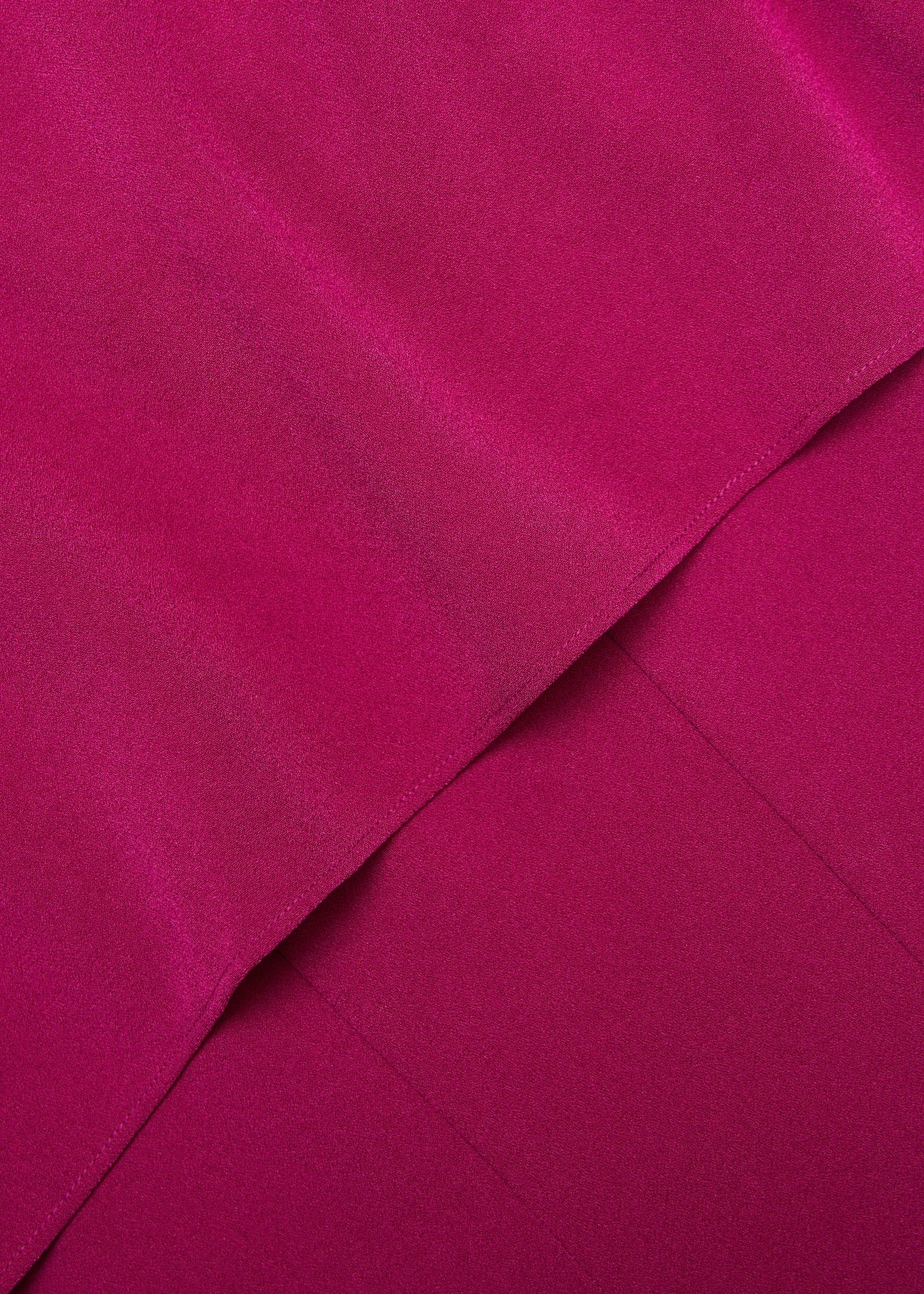 Satin Crepe Cape Midi Dress, dark pink