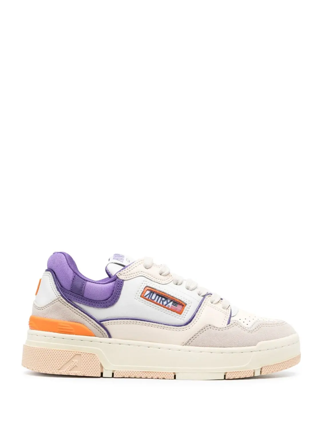 CLC low sneaker white violet orange ivory
