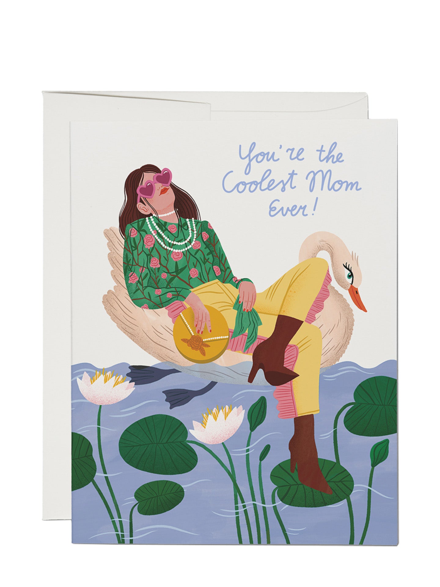 Coolest Swan Mother Mother's Day card