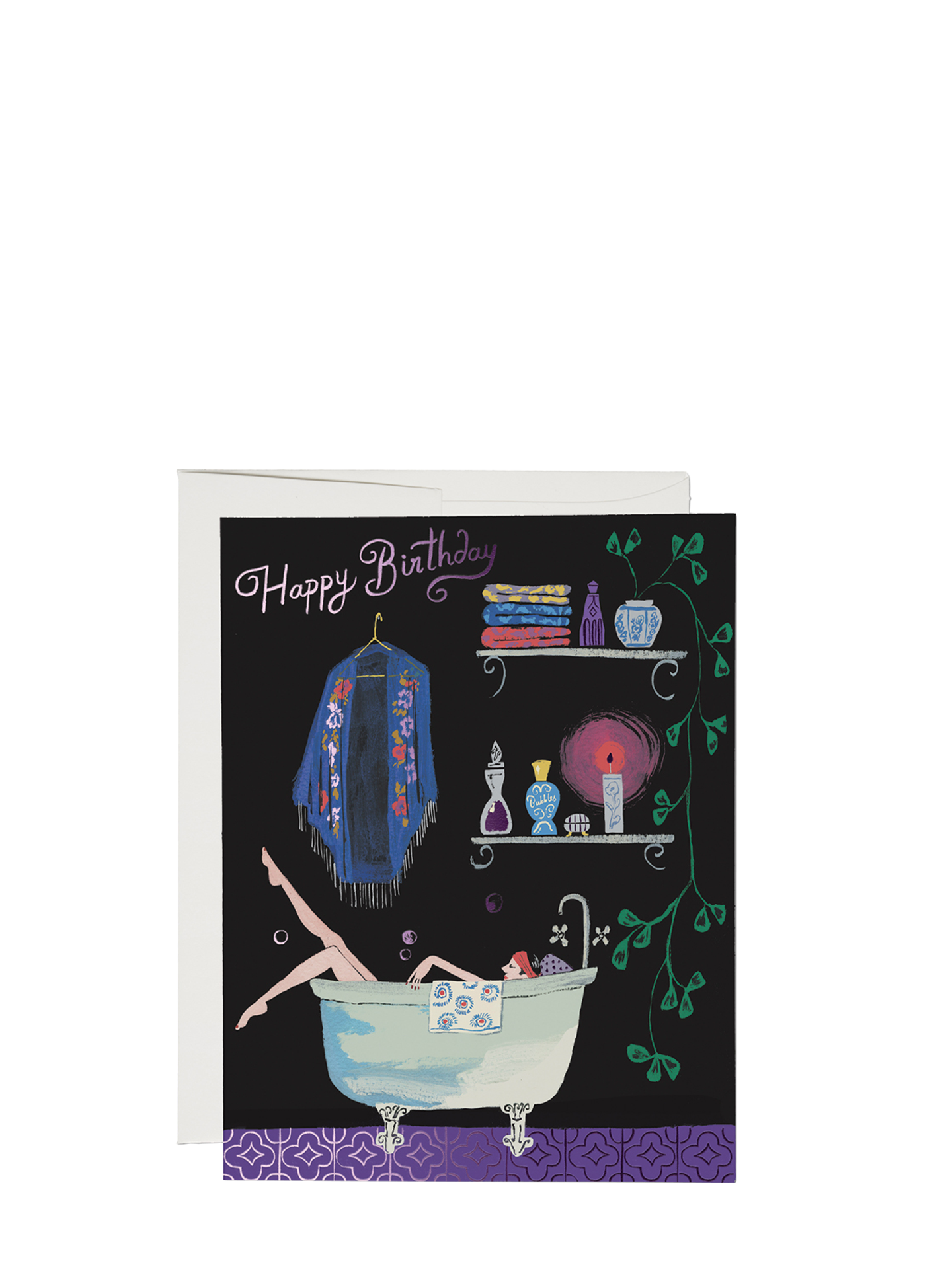 Bathtub Bubbles, Birthday Card