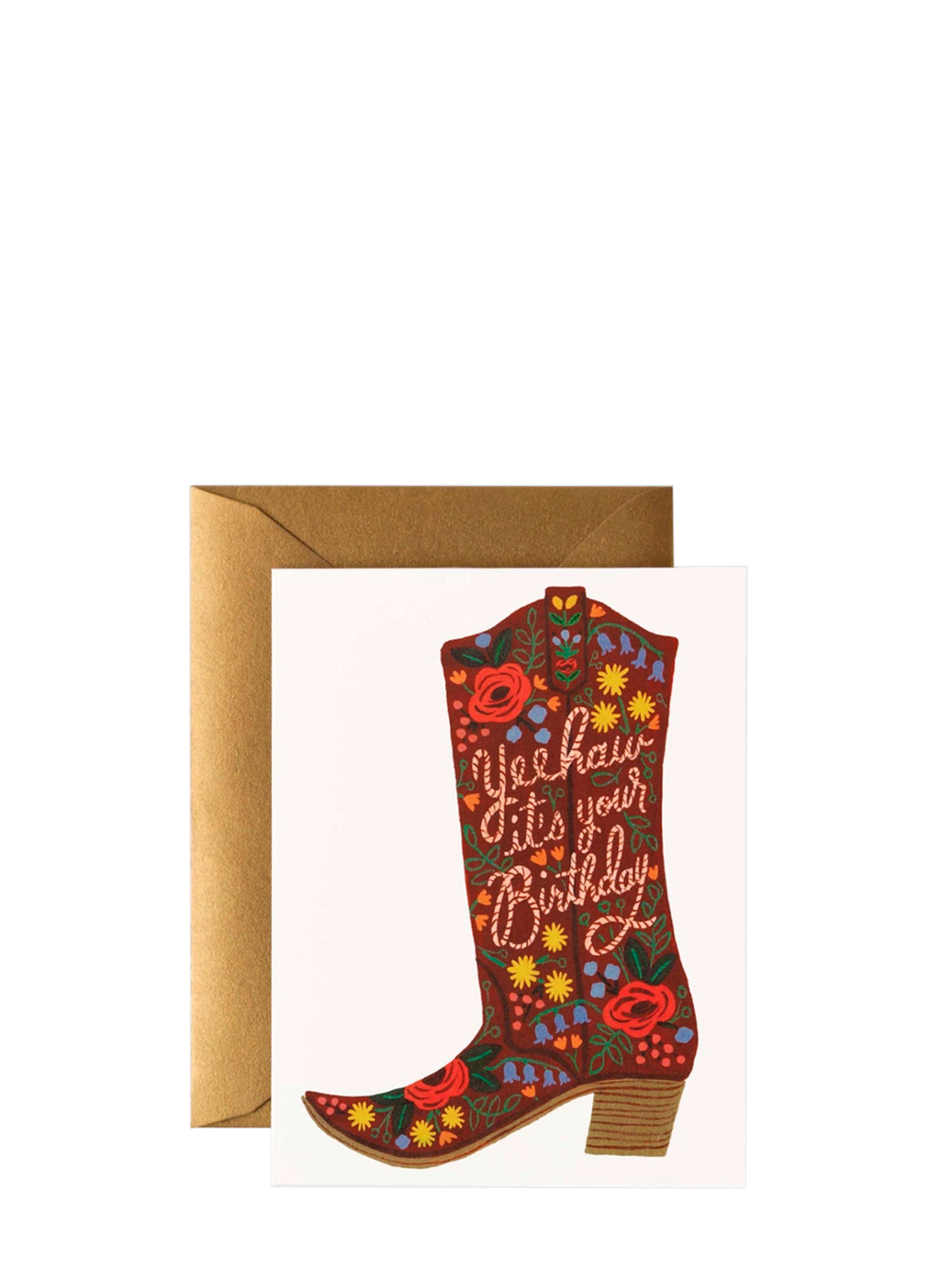 Birthday boot birthday card