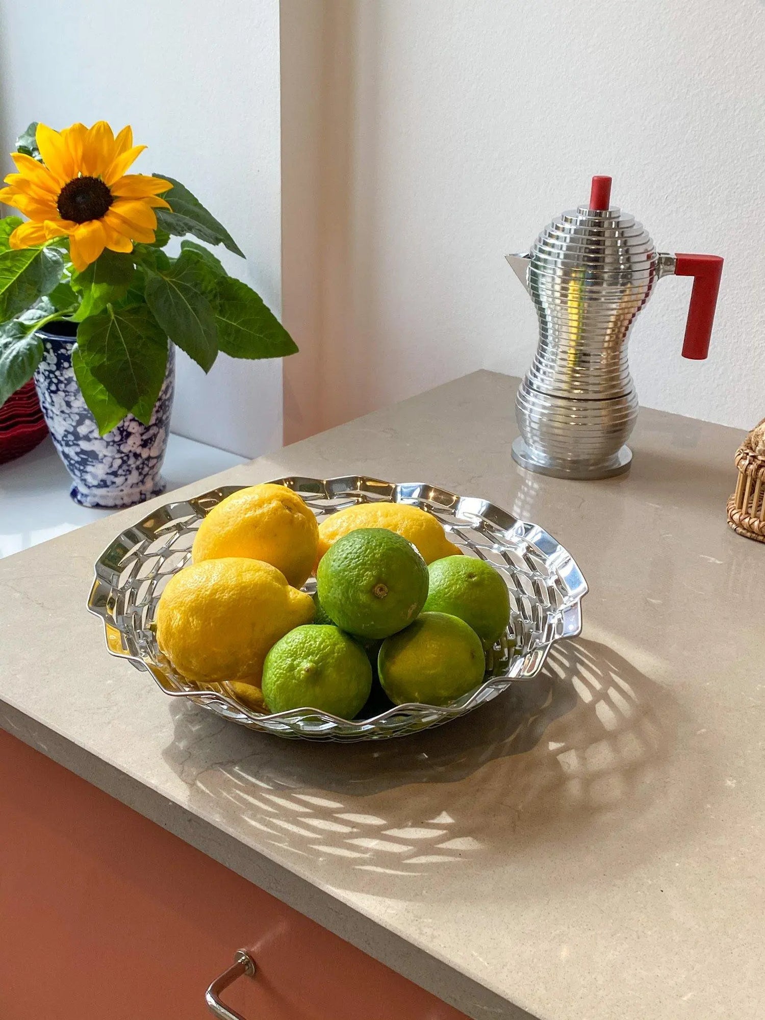 Red Pulcina espresso coffee maker, S or L