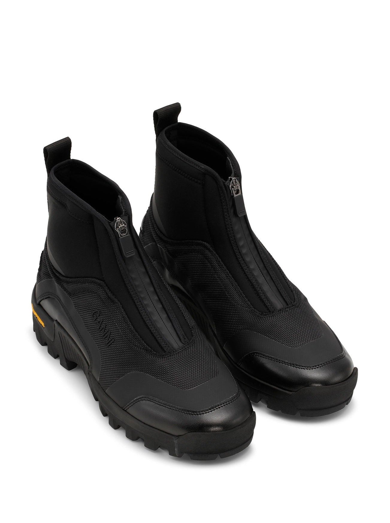 Performance High Top Zip Sneaker, black