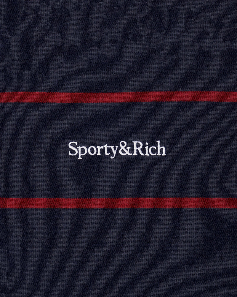 Serif logo rugby polo, navy-merlot