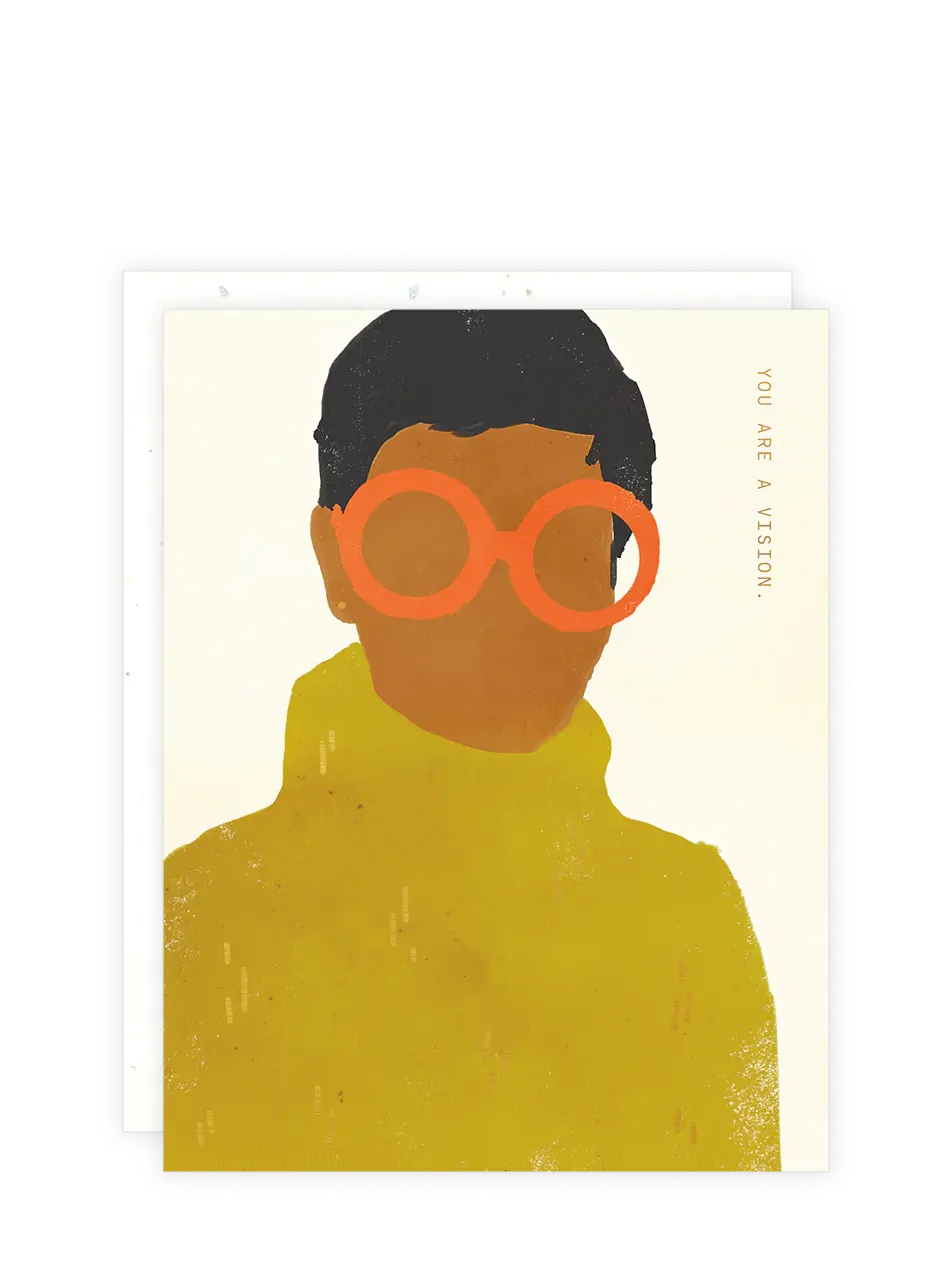 Orange Glasses - Love Card