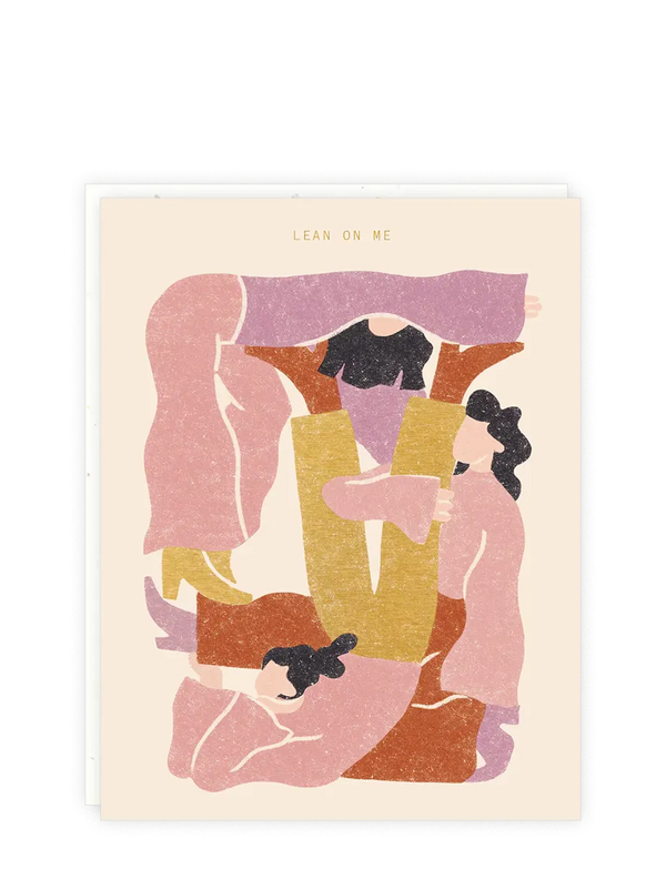 Lean On Me Sympathy Card