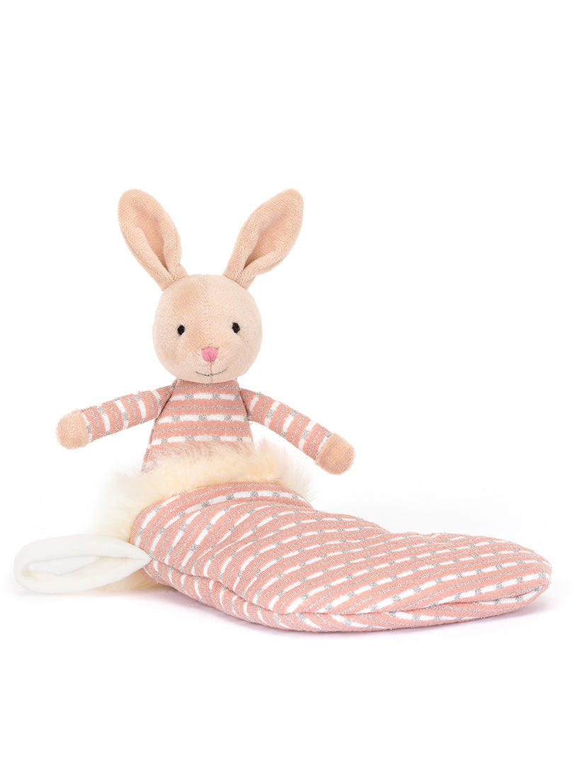 Shimmer Stocking Bunny, blush (20 cm)