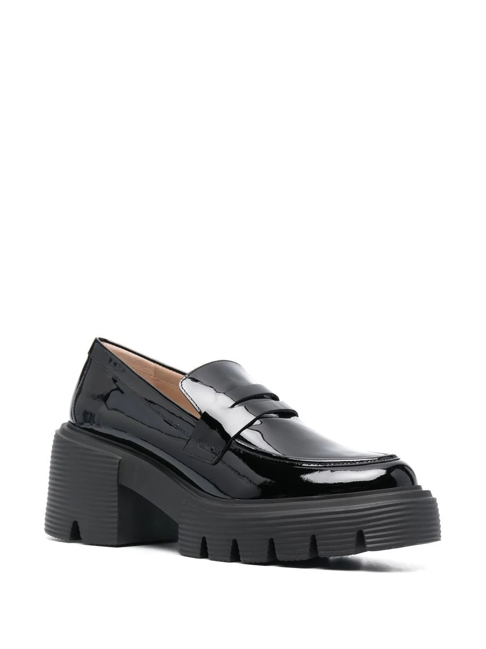 Soho patent-leather loafers, black