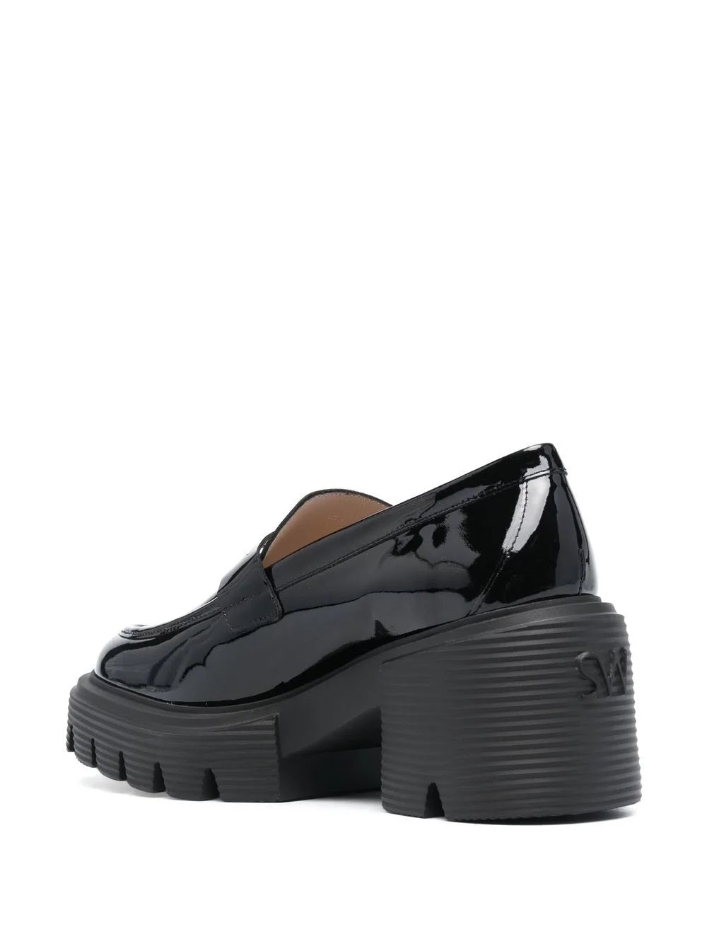 SOHO patent-leather loafers, black