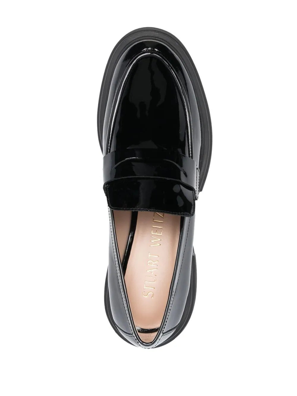 Soho patent-leather loafers, black