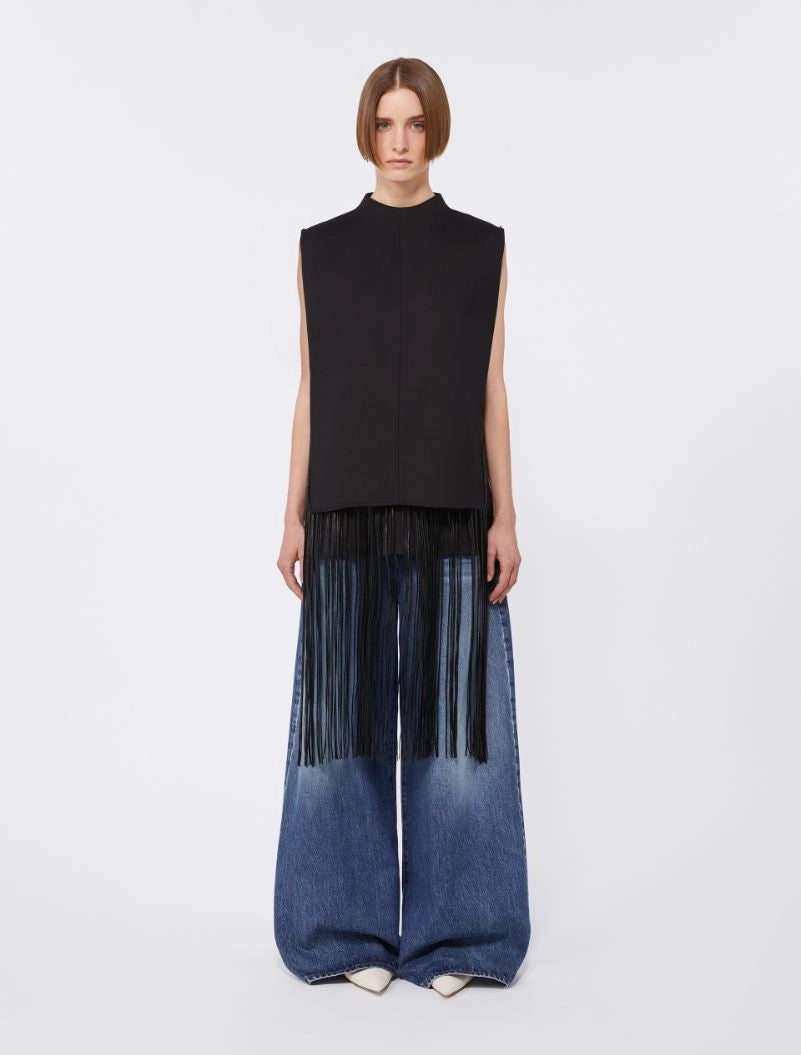 Soraia sleeveless top, black