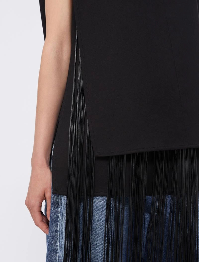 Soraia sleeveless top, black