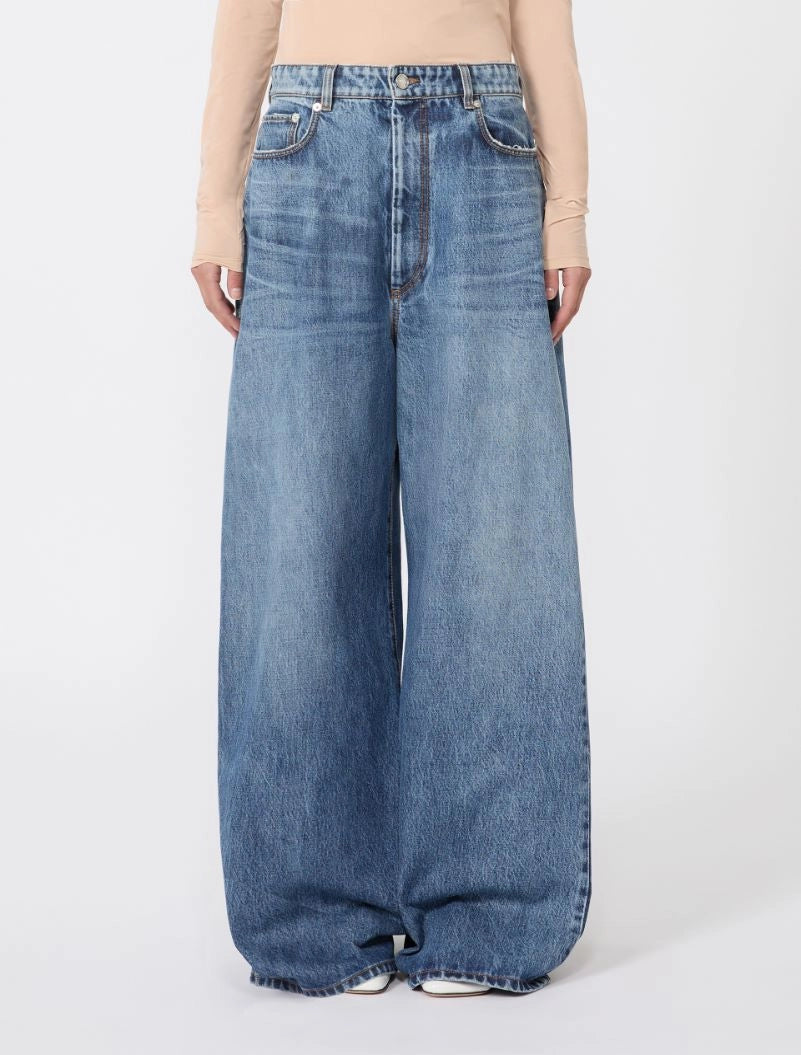 Dangri oversized low-waist jeans, midnight blue