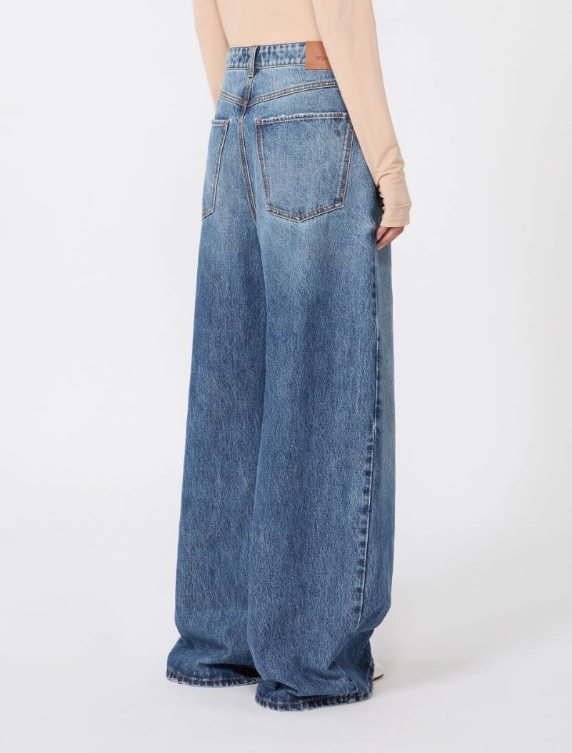 Dangri oversized low-waist jeans, midnight blue