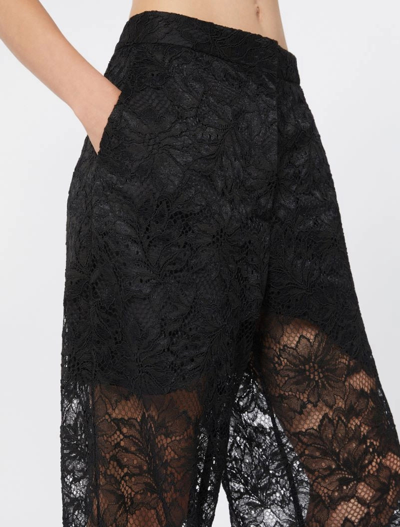 Afoso lace trousers, black