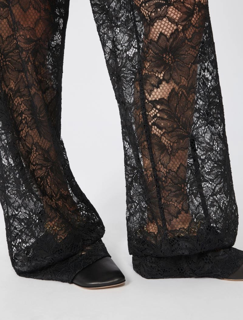 Afoso lace trousers, black