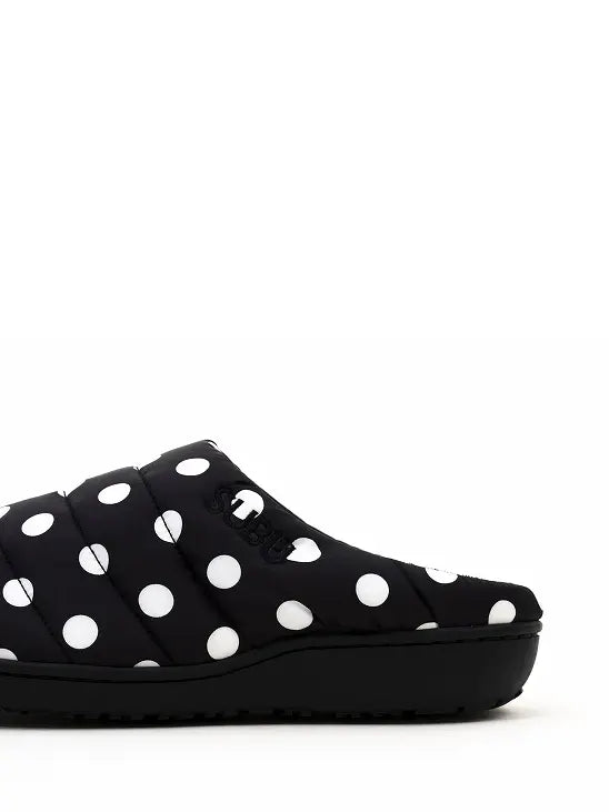 Subu puffer slippers, classic dots