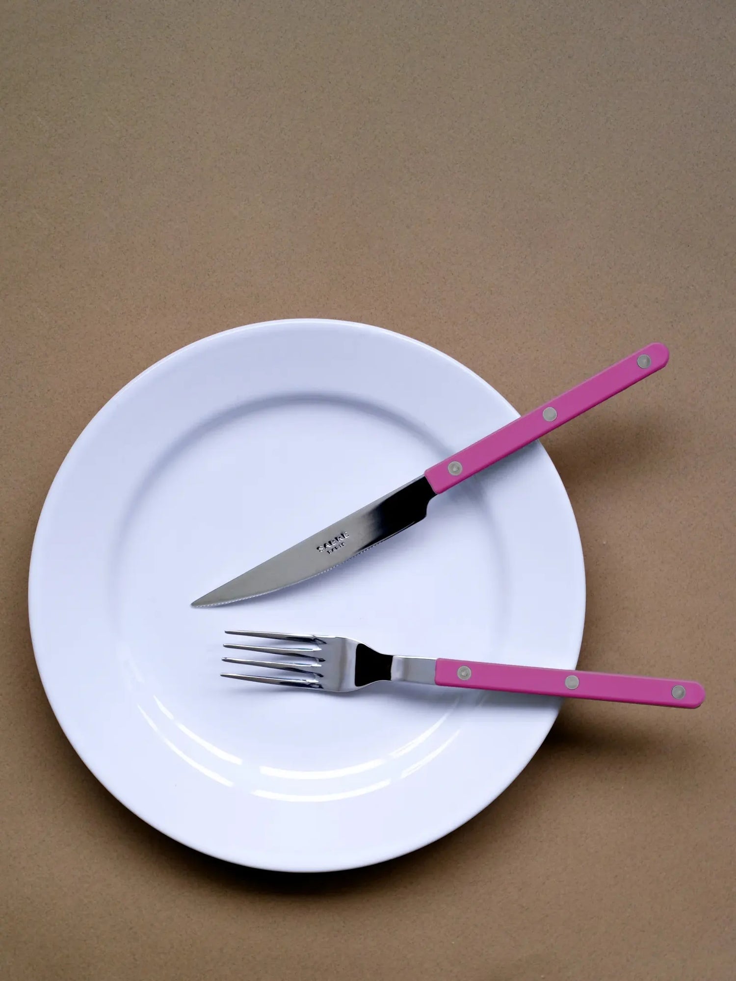Bistrot dinner fork, raspberry pink
